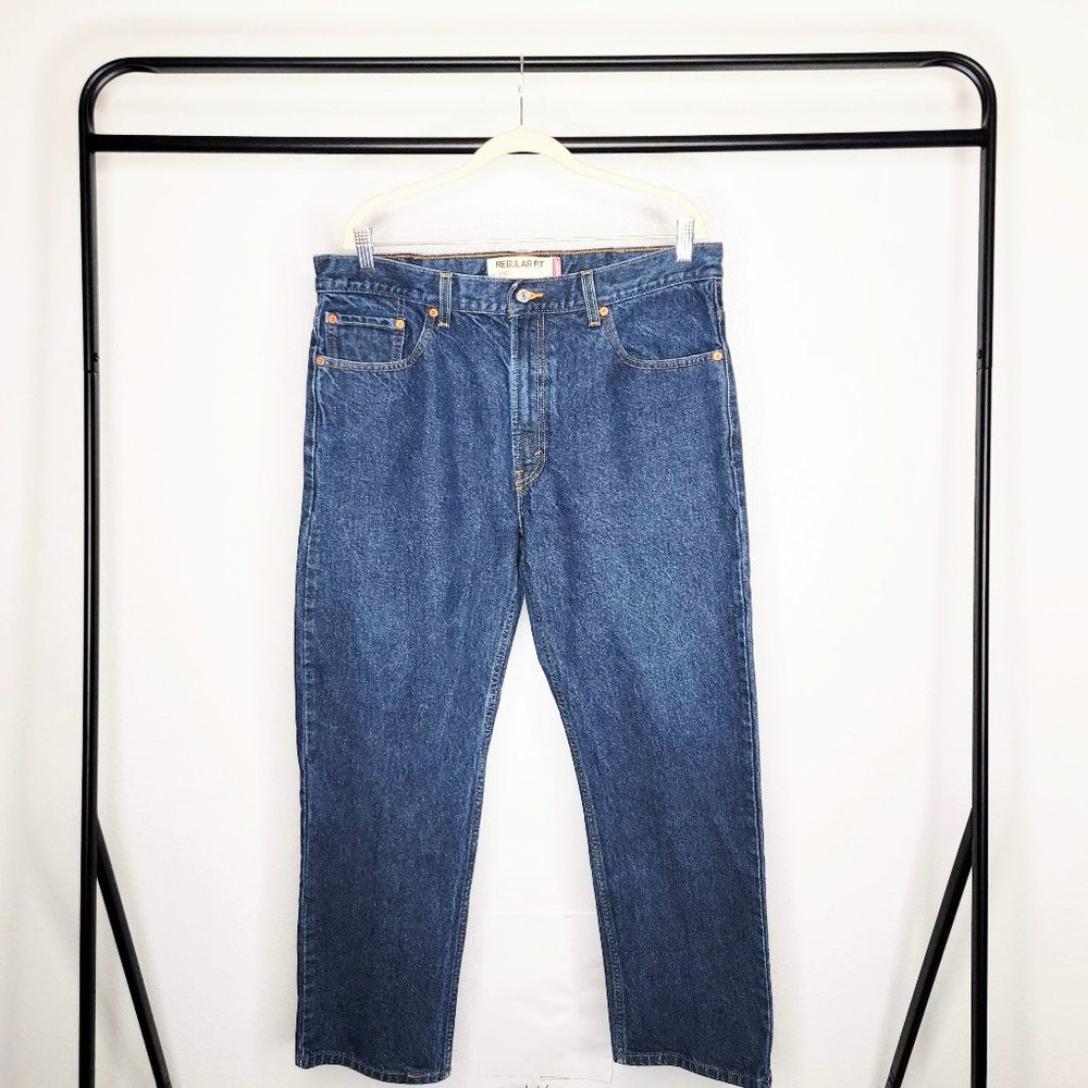 Levi's 505 Men's 2008 Regular Fit Straight Leg Blue Denim Jeans Size 38x30